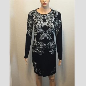INC International Concepts Jacquard Sweater Dress